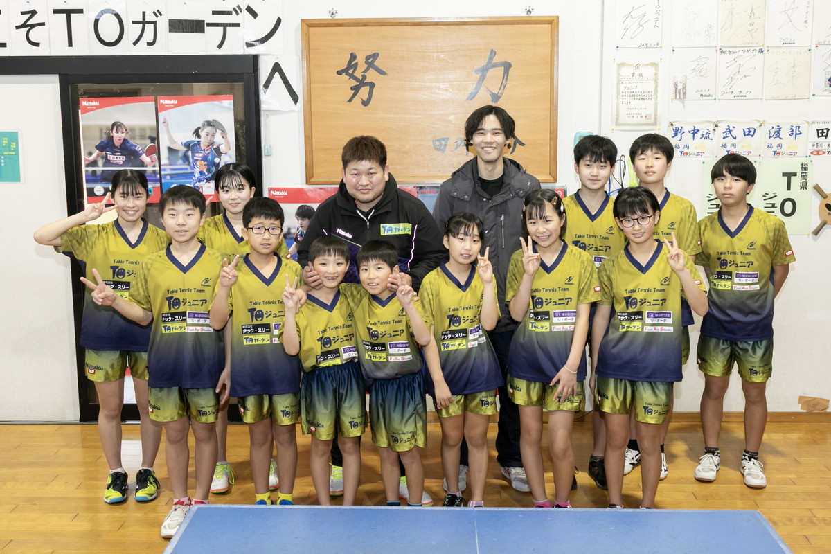 卓球ジュニアスクール生徒募集中！